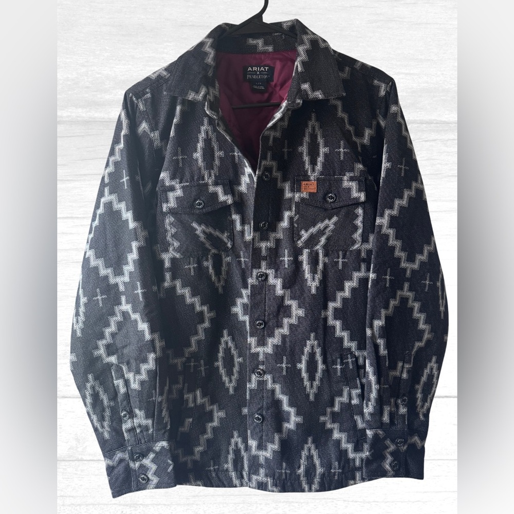 Ariat X Pendleton Kiva Insulated Men's Black and Gray Jacket